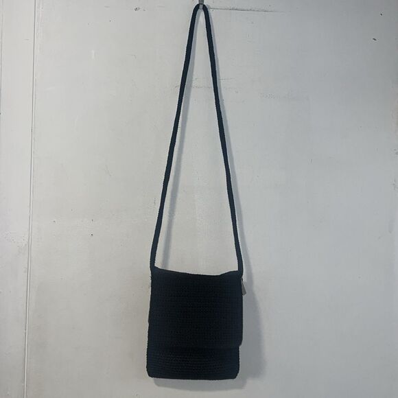 THE SAK Black Crochet Knit Crossbody Purse - Picture 2 of 6